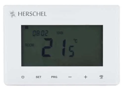 sensor Gewaad Vriendelijkheid Herschel T-BT Batterijgevoede draadloze thermostaat verwarmingsregeling